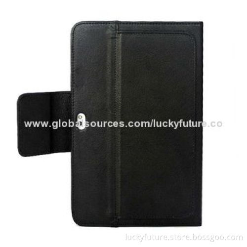 76 Keys Bluetooth V3.0 Silicone Keyboards with Leather Case, for 8.9-inch Samsung P7300/P7310-Black